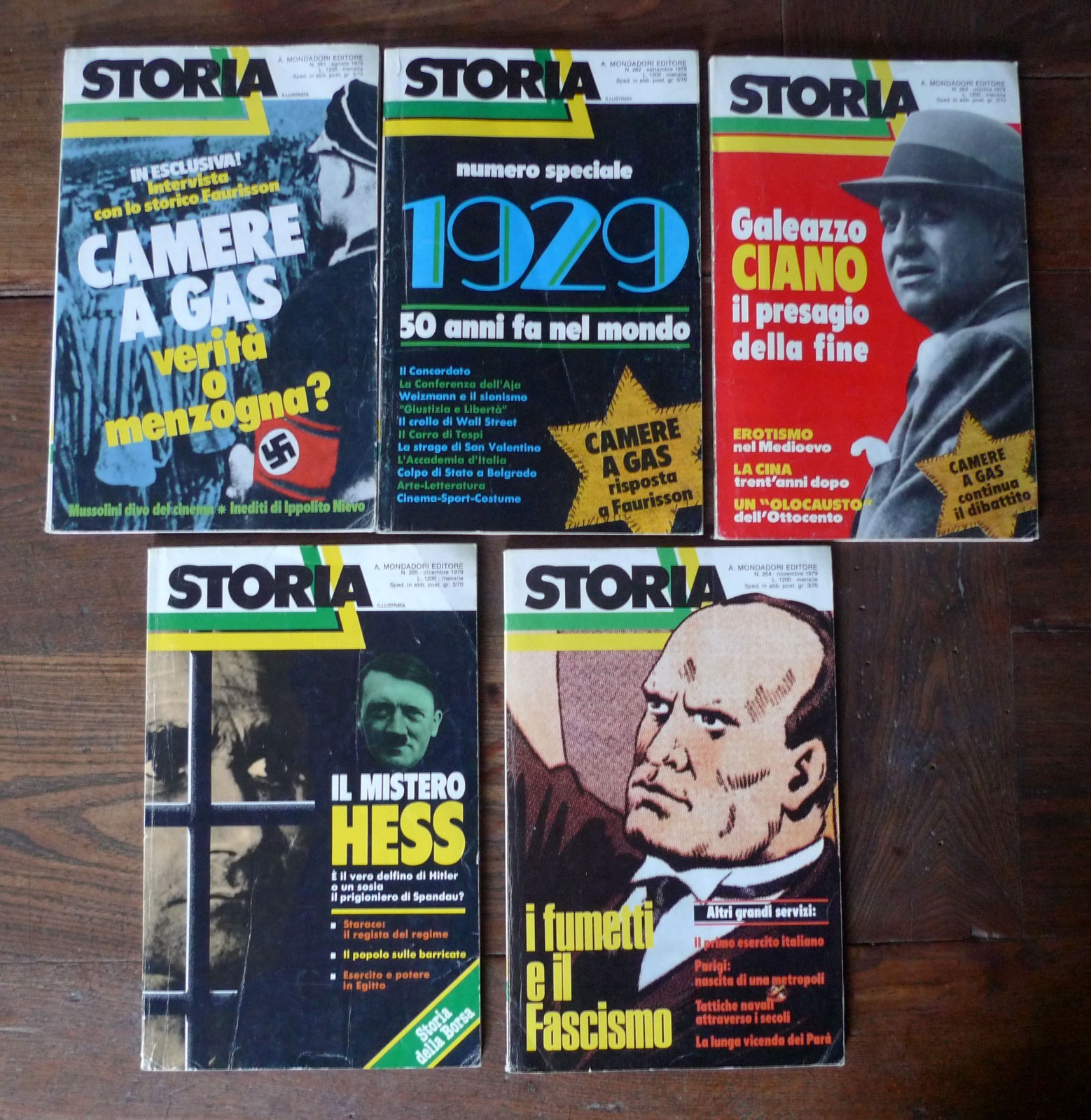 Rivista STORIA ILLUSTRATA 261-265 1979[fascismo,nazismo,camere a gas,Faurisson
