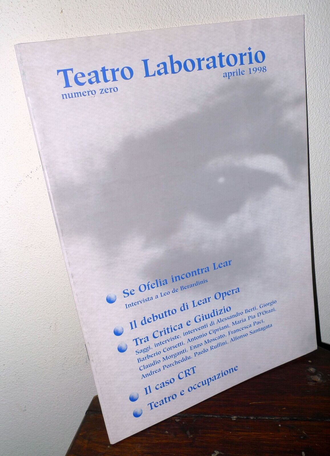 Rivista TEATRO LABORATORIO n.0 1998 Bologna[Leo de Berardinis,TPO,LINK PROJECT