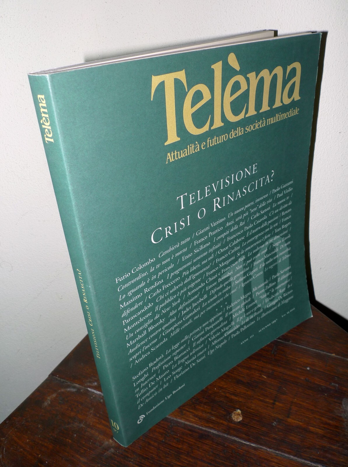 Rivista TELEMA 10 1997.TELEVISIONE.CRISI O RINASCITA[nuove tecnologie,multimedia