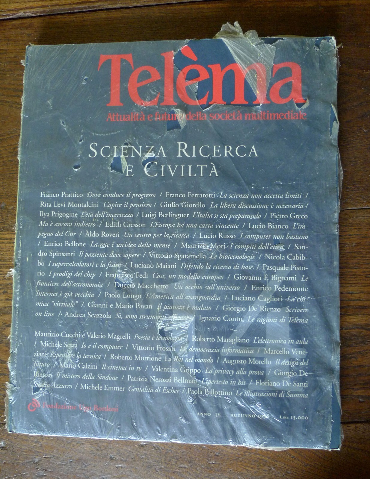 Rivista TELEMA 14 1998.SCIENZA RICERCA E CIVILTÀ[nuove tecnologie,multimedia