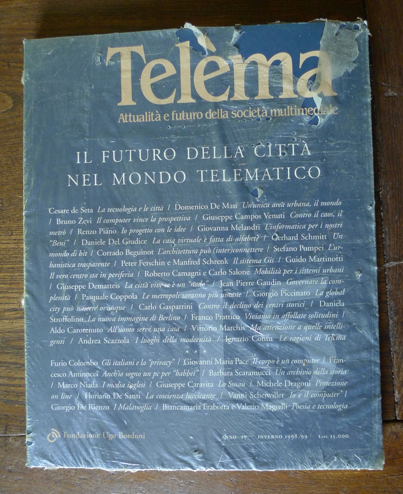 Rivista TELEMA 15 1998.IL FUTURO DELLA CITTÀ[nuove tecnologie,architettura