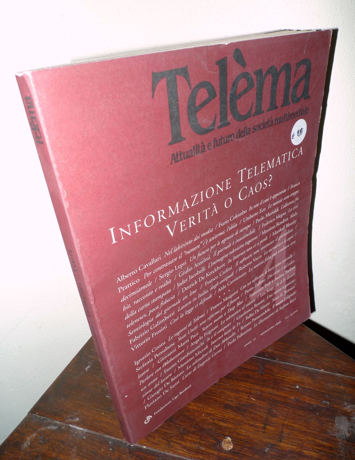 Rivista TELEMA 4 1996 INFORMAZIONE TELEMATICA[nuove tecnologie,multimedia