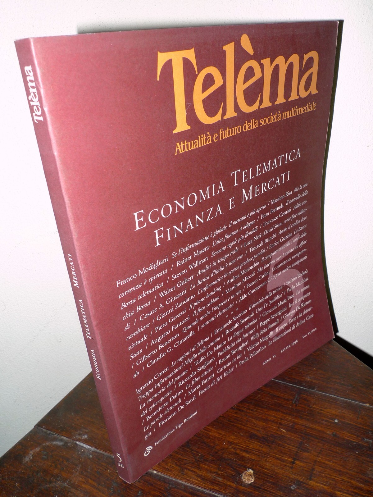 Rivista TELEMA 5 1996 ECONOMIA TELEMATICA[nuove tecnologie,multimedia,FINANZA