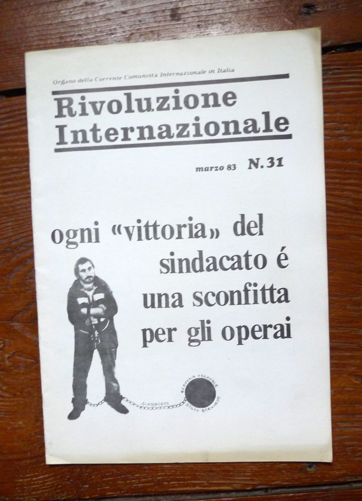 RIVOLUZIONE INTERNAZIONALE n.31 marzo 1983.Corrente Comunista Internazionale