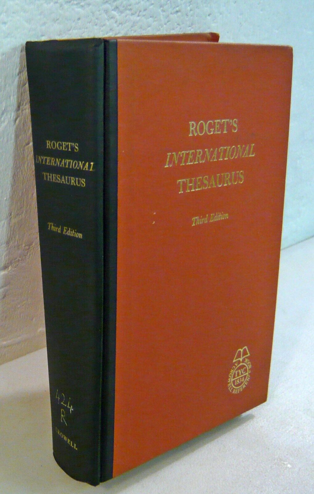 ROGET’S INTERNATIONAL THESAURUS,1962 Crowell[ENGLISH WORDS AND PHRASES