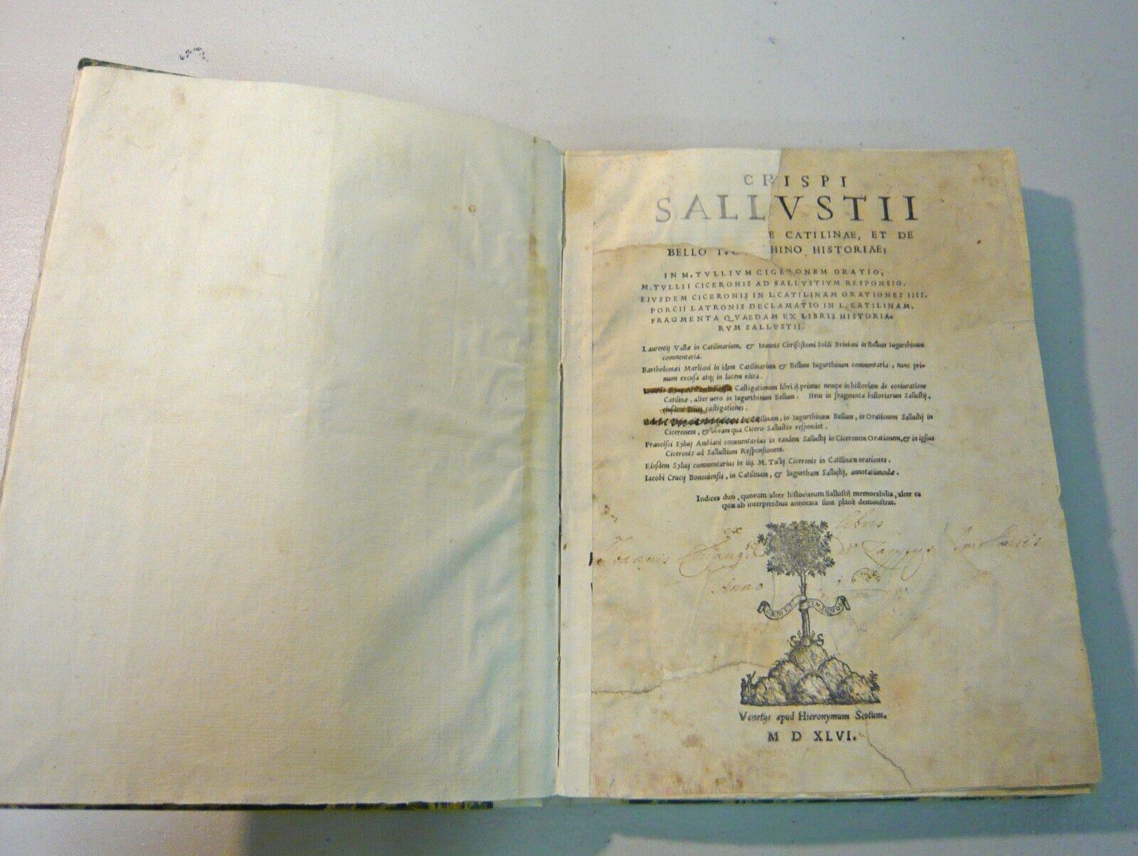 SALLUSTIO,De coniuratione Catilinae.De bello Iugurthino,1546 Scotto[Catilina