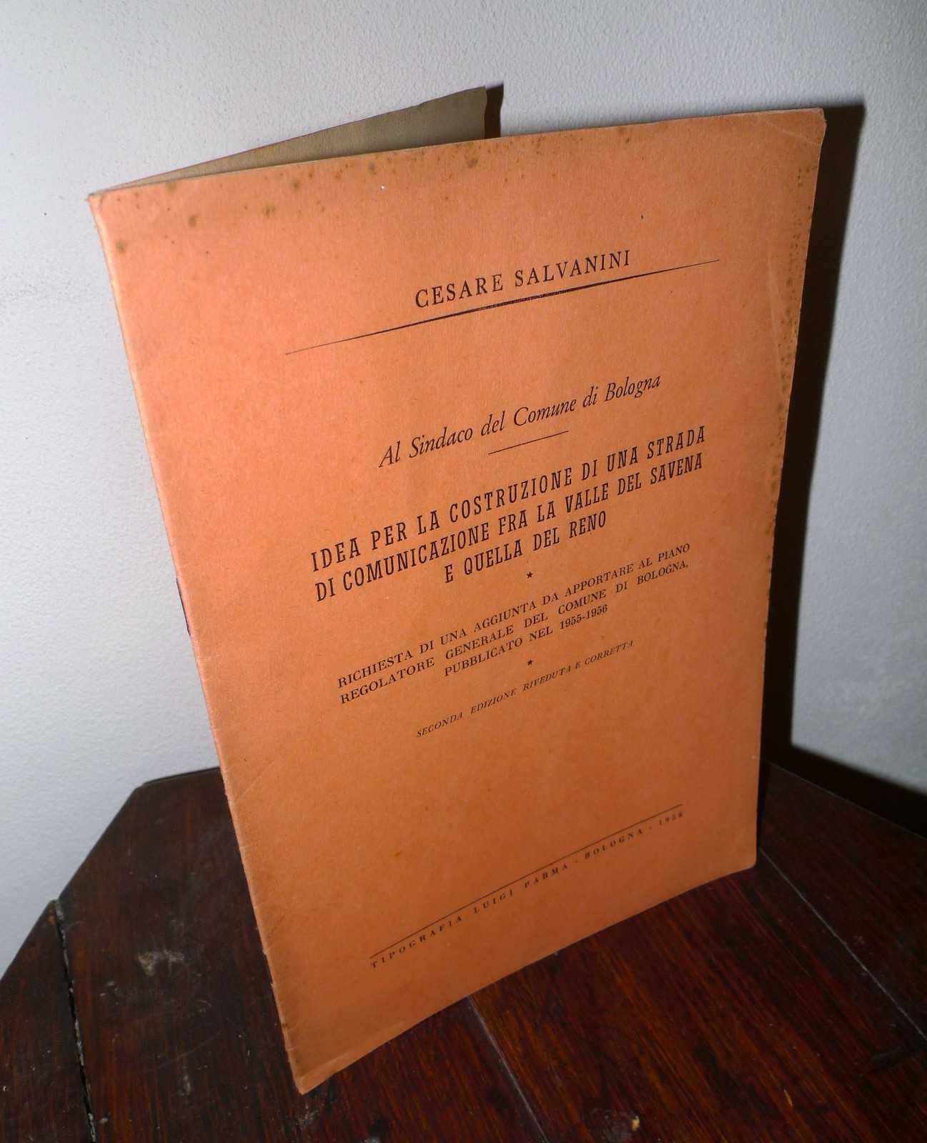 Salvanini,COSTRUZIONE DI UNA STRADA FRA LA VALLE DEL SAVENA E …