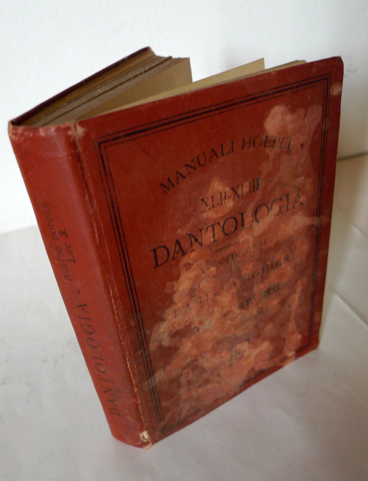 Scartazzini,DANTOLOGIA.VITA ED OPERE DI DANTE ALIGHIERI,1894 Hoepli[manuali
