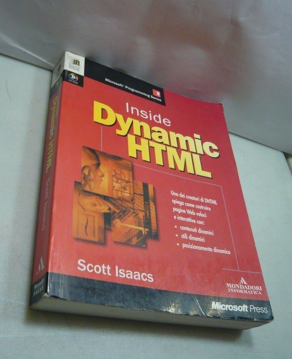 Scott Isaacs,INSIDE DYNAMIC HTML,1998[programmazione,informatica,DHTML