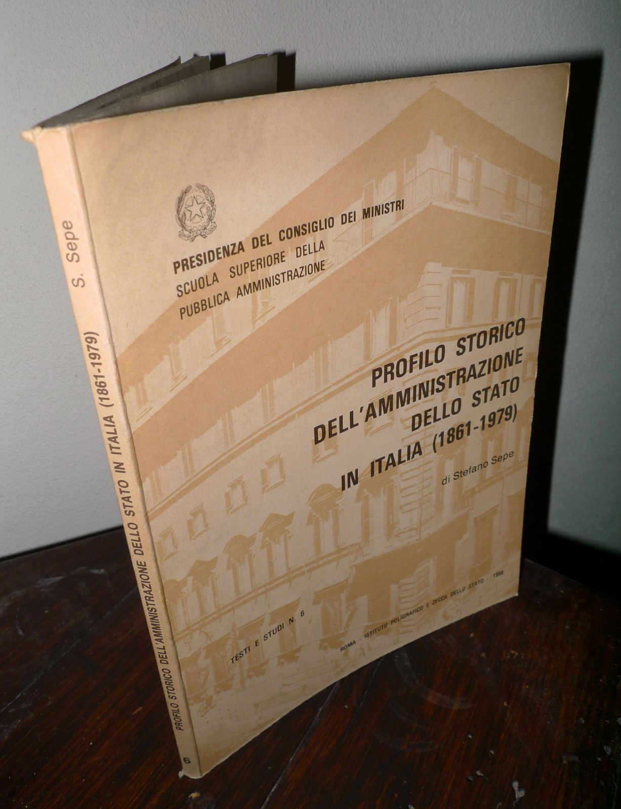 Sepe,PROFILO STORICO DELL'AMMINISTRAZIONE DELLO STATO IN ITALIA(1861-1979)storia