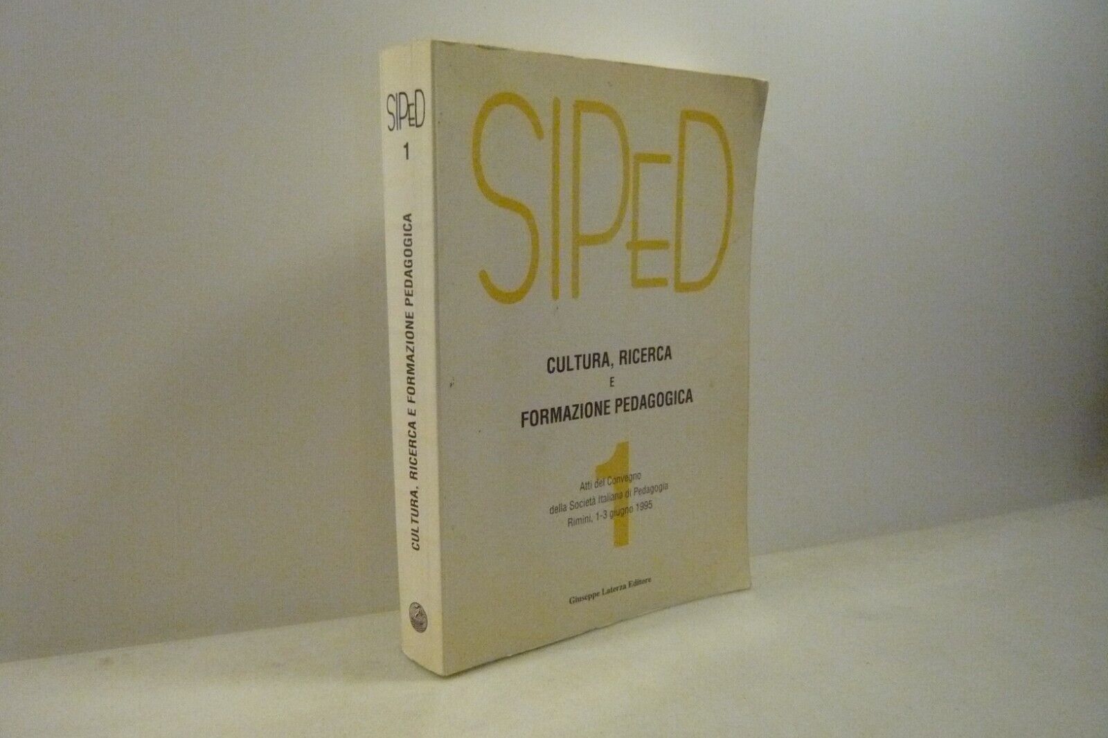 Siped ,CULTURA, RICERCA E FORMAZIONE PEDAGOGICA,1996[Atti del convegno