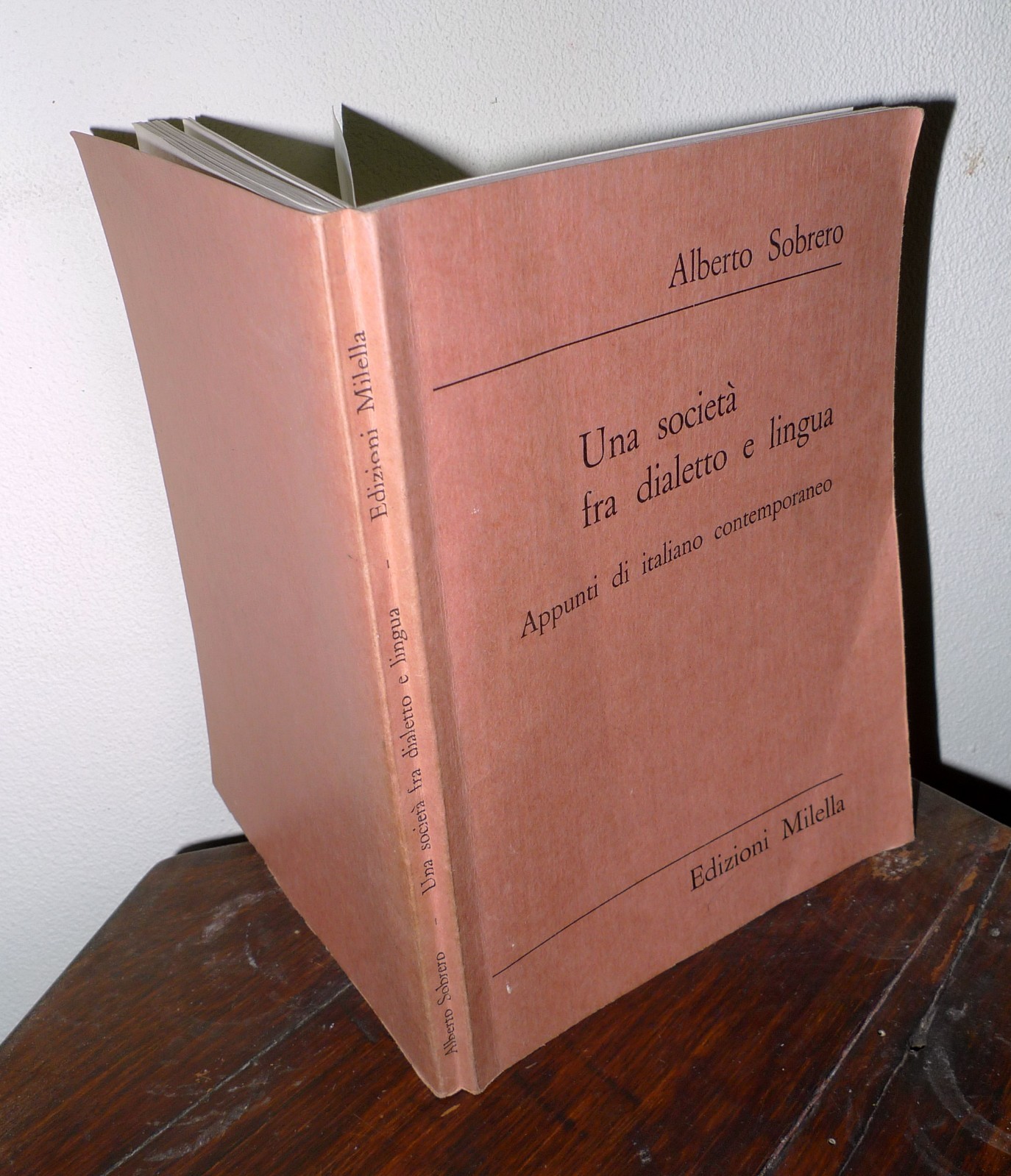 Sobrero,UNA SOCIETÀ FRA DIALETTO E LINGUA.Appunti di italiano contemporaneo,1975