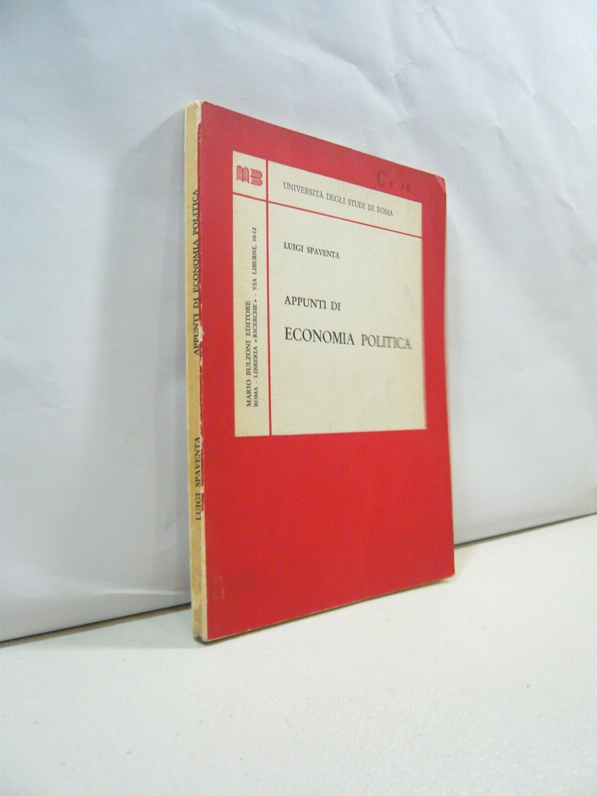 Spaventa,APPUNTI DI ECONOMIA POLITICA,1971 Bulzoni[economia