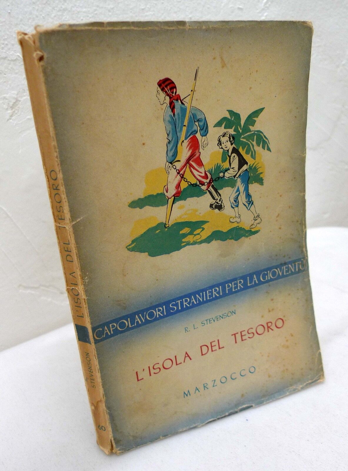 Stevenson,L'ISOLA DEL TESORO,Marzocco 1954[narrativa per ragazzi,ill.Fontana