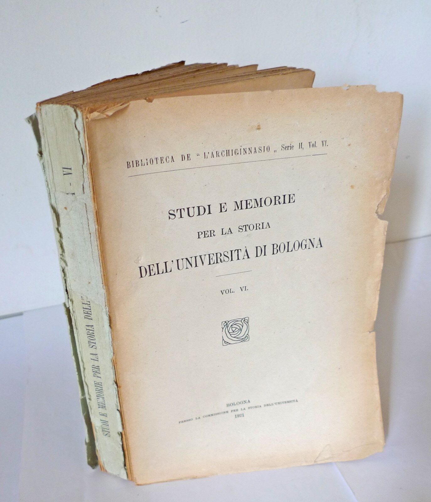 STUDI E MEMORIE PER LA STORIA DELL'UNIVERSITÀ DI BOLOGNA,1921[Archiginnasio