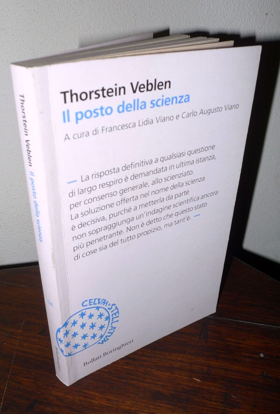 Thorstein Veblen,IL POSTO DELLA SCIENZA,2012 Bollati Boringhieri[epistemologia