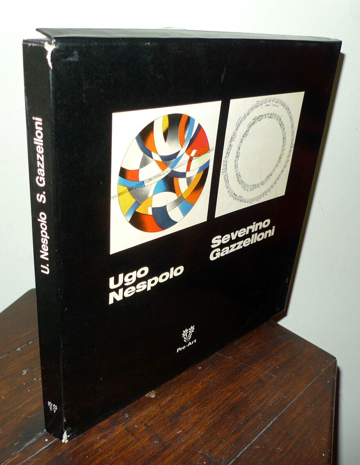 UGO NESPOLO-SEVERINO GAZZELLONI,1977 Pre-Art[Prearo,2 serigrafie,musica,arte