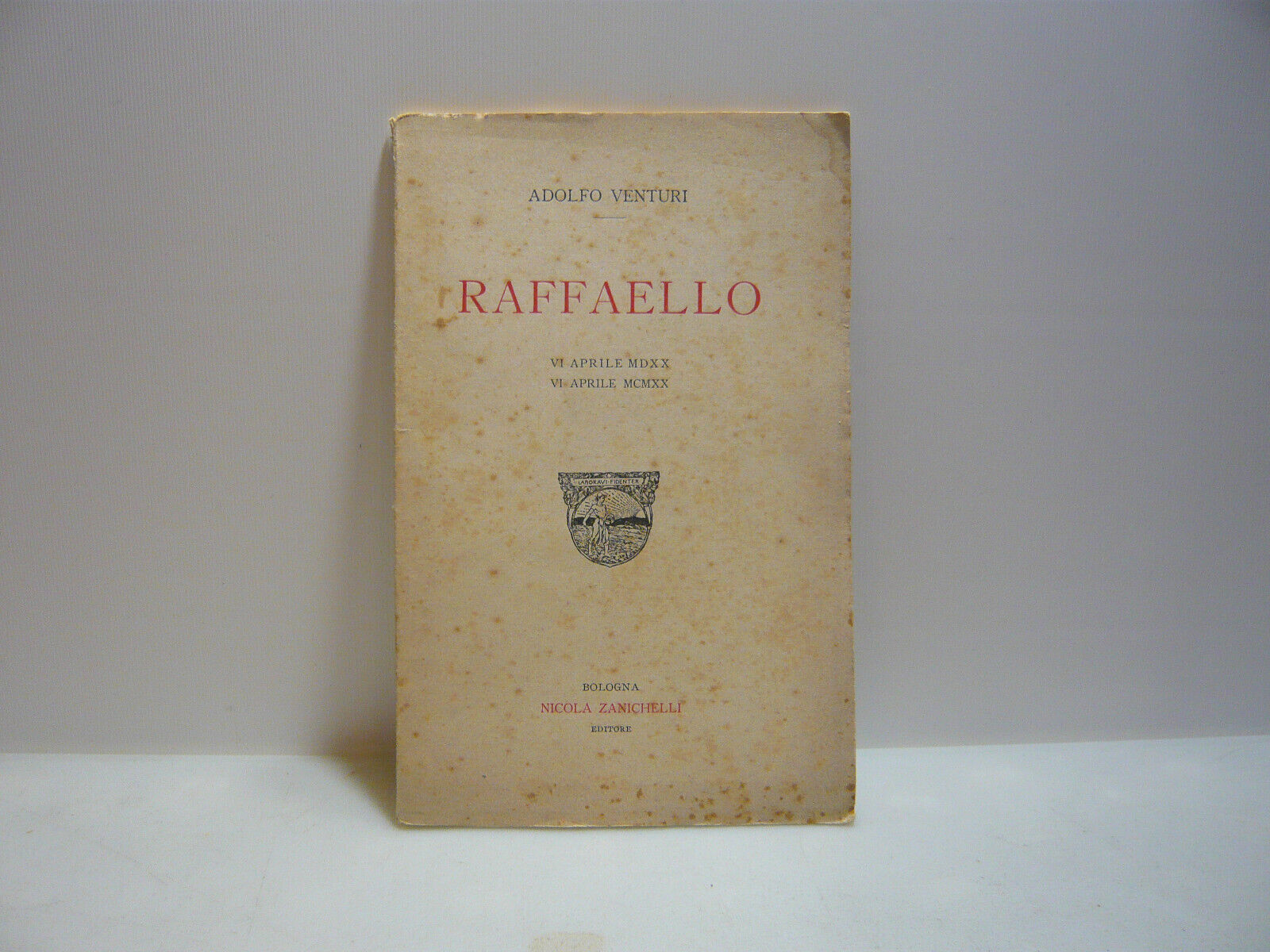 Venturi,RAFFAELLO,Bologna,1920[biografia