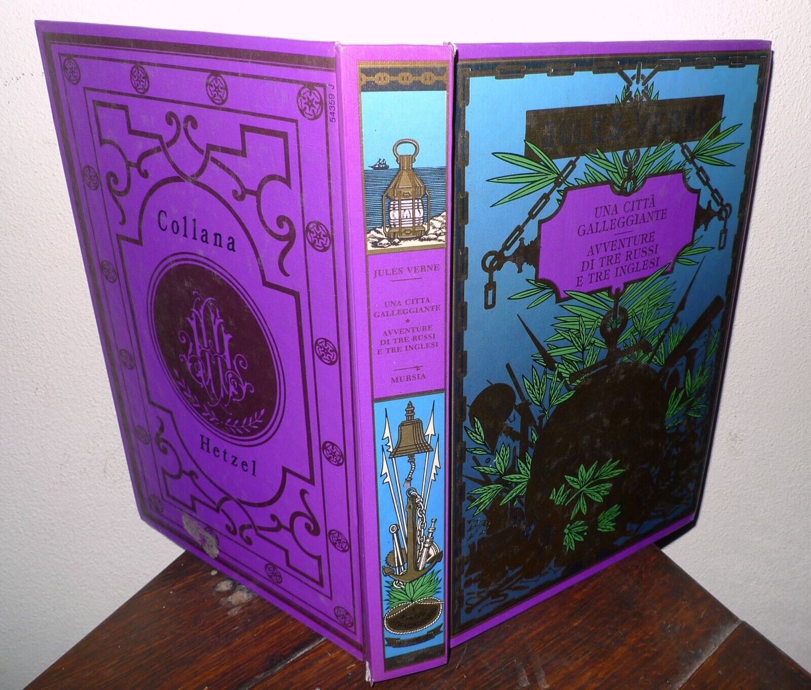 Verne,UNA CITTÀ GALLEGGIANTE/AVVENTURE DI TRE RUSSI E TRE INGLESI,1989 Mursia
