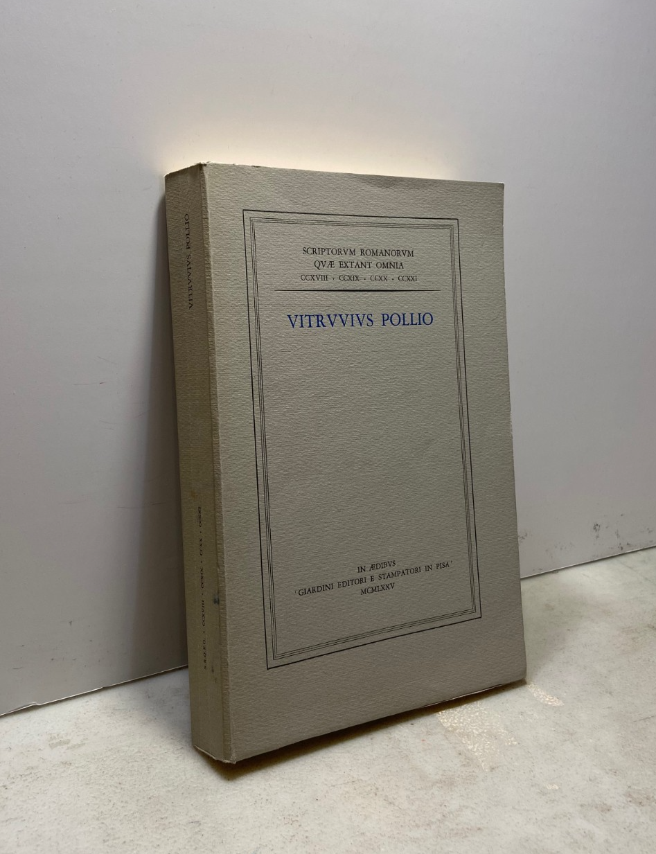 VITRUVIUS POLLIO - DE ARCHITECTURA, Giardini Editore e Stampatori 1975