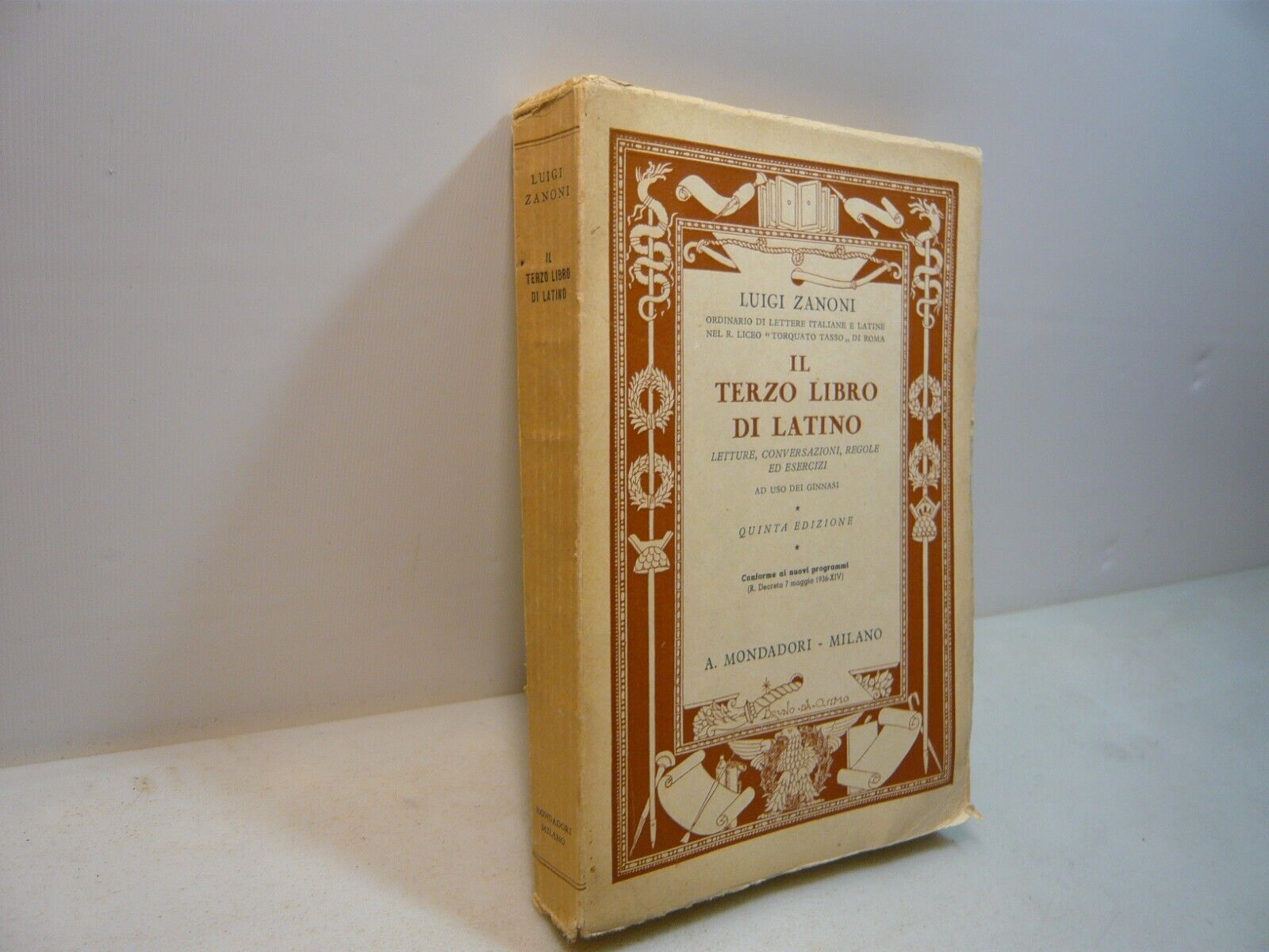 Zanoni,IL TERZO LIBRO DI LATINO Letture, conversazioni, regole ed esercizi,1937
