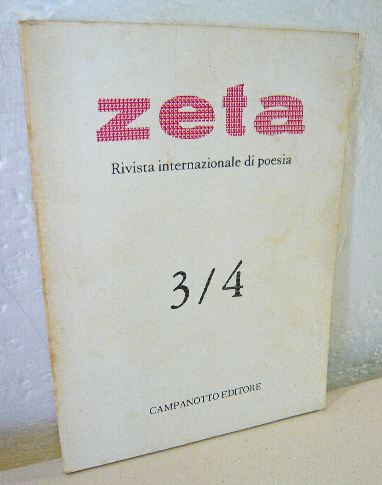 ZETA N.3/4 1985.Rivista internazionale di poesia[Valsher-Totino,Pignotti