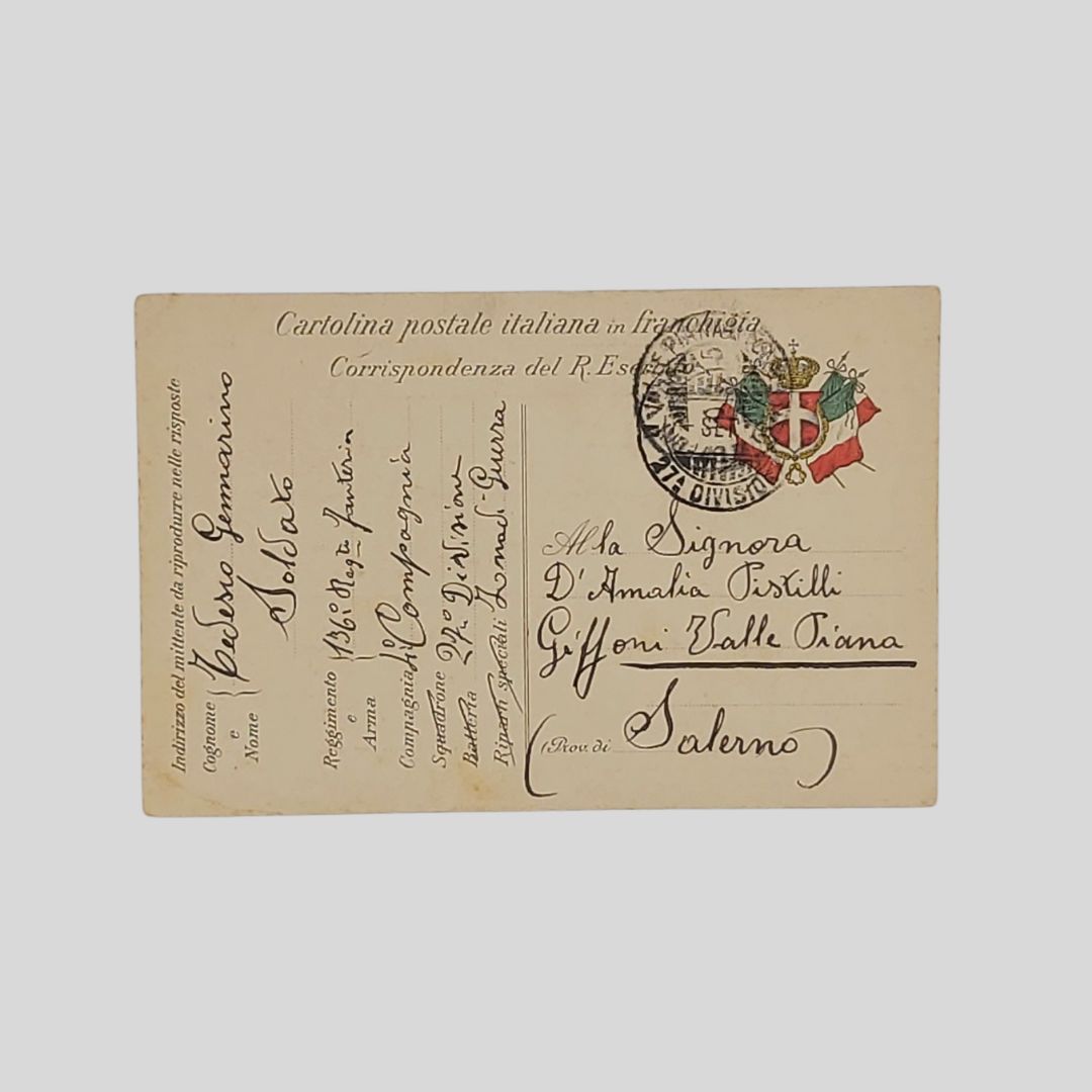 136° Fanteria. Zona di Guerra.