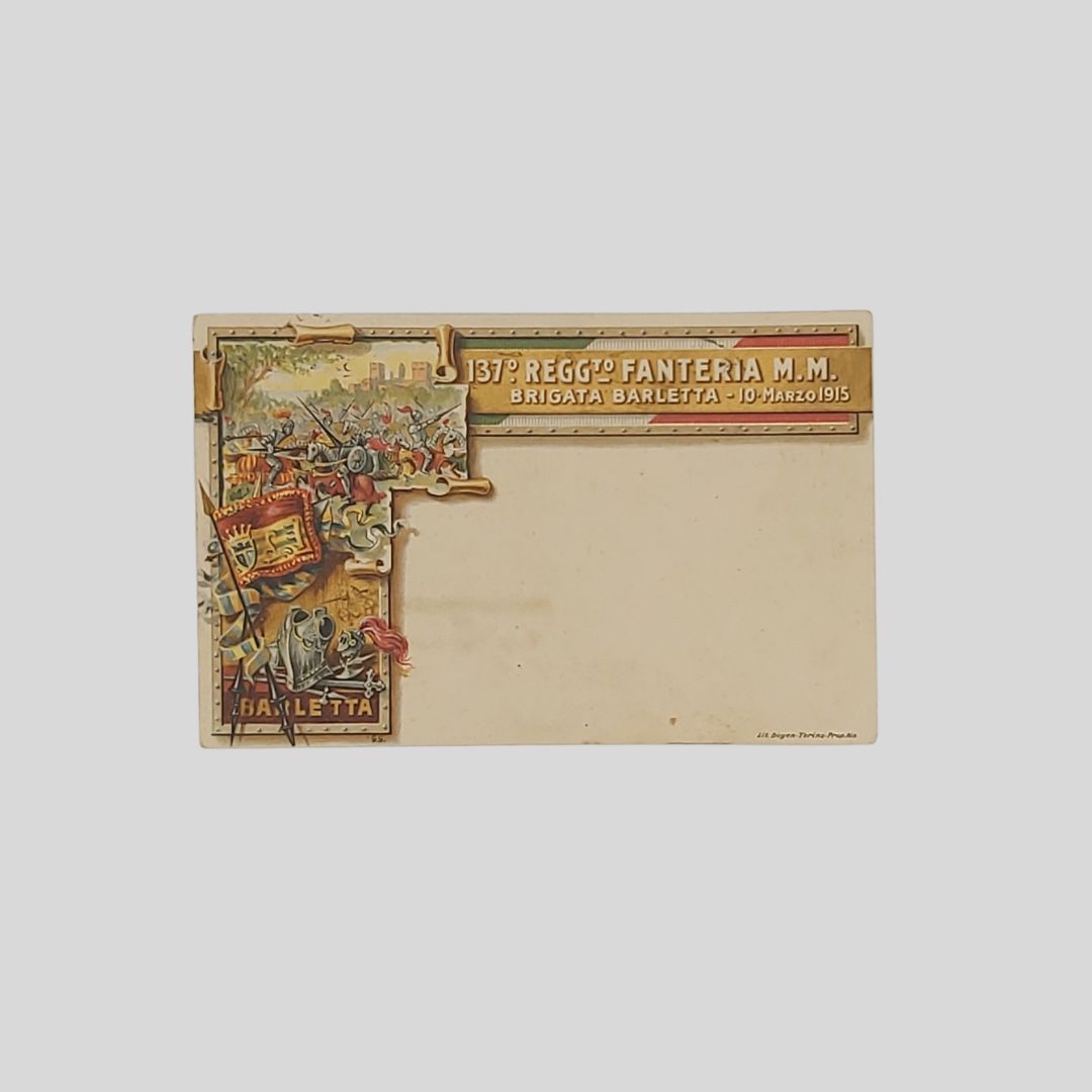 137 Reggimento Fanteria M.M.[Milizia Mobile]. Brigata Barletta- 10 Marzo 1915.