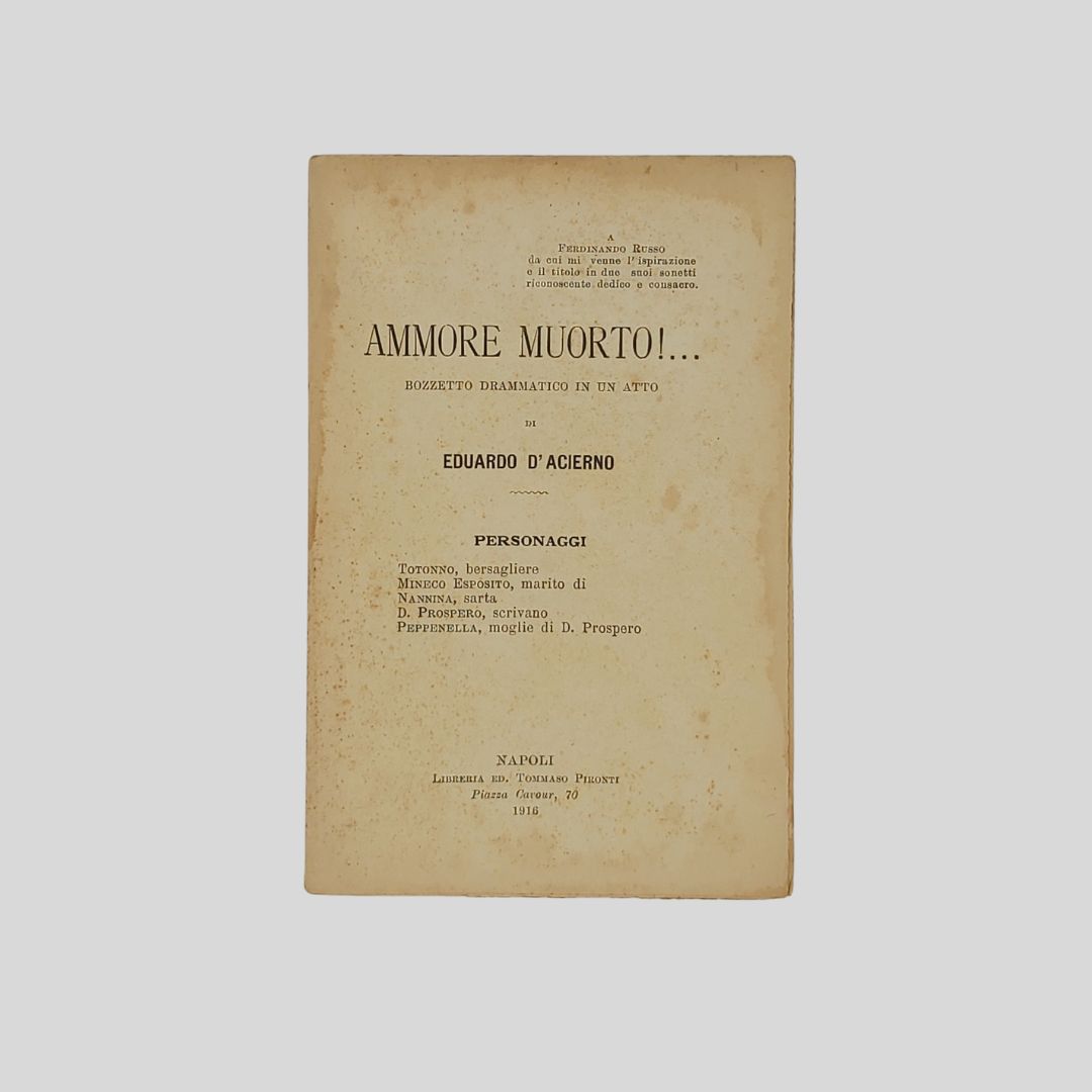 Ammore muorto!…