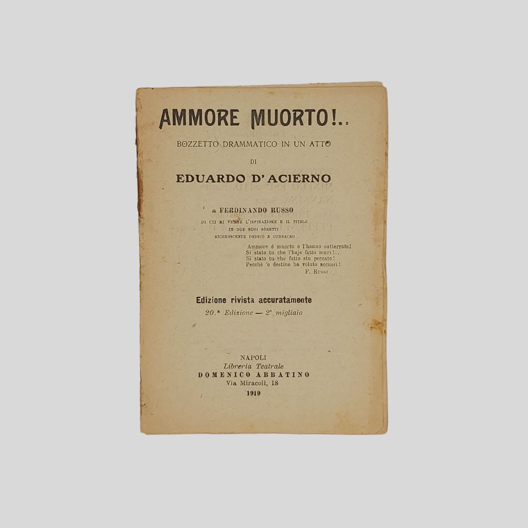 Ammore muorto!.