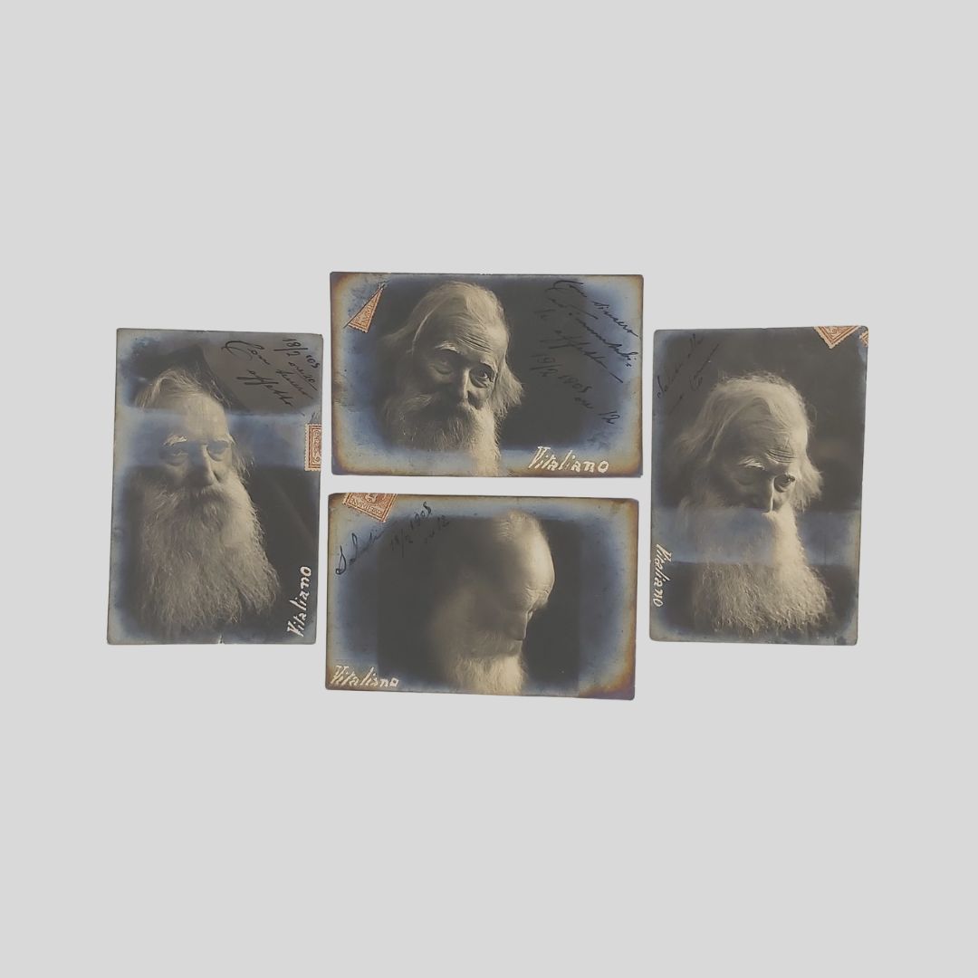 Anziano dalla barba fluente. Quattro intensi ritratti.