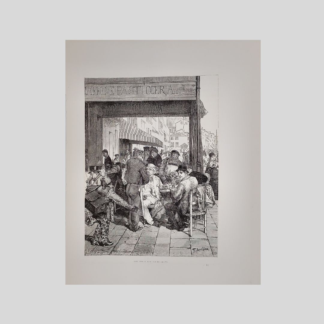 Café sur le quai des esclavons.