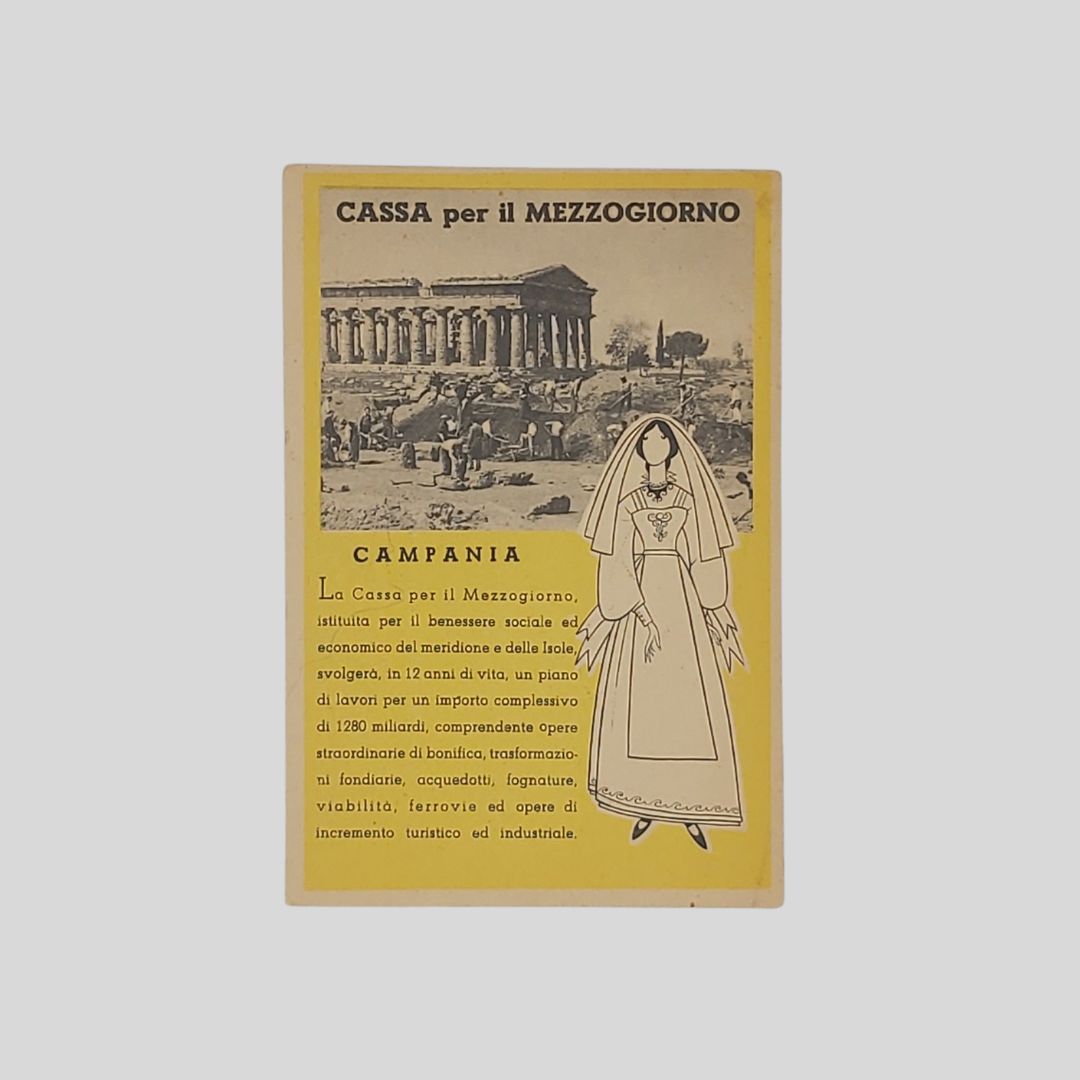 Cassa per il Mezzogiorno. Campania. Scavi archeologici di Paestum.