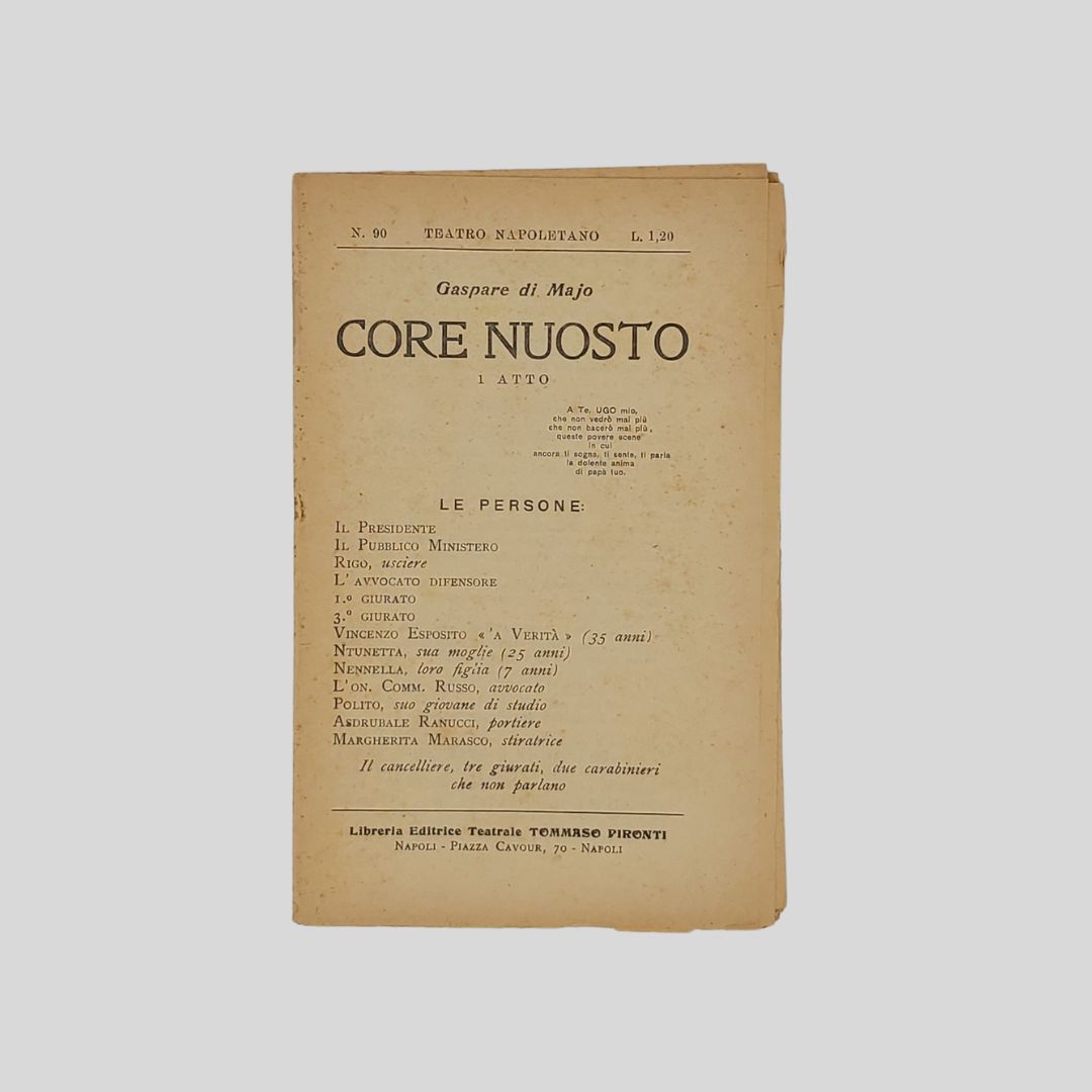 Core nuosto. 1 atto.