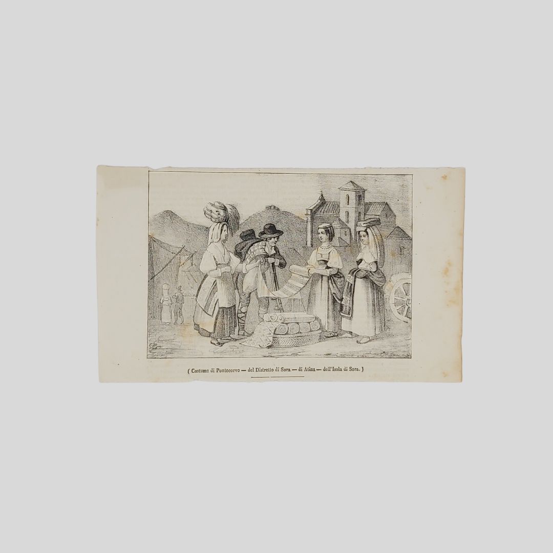 Costume di Pontecorvo – del Distretto di Sora – di …