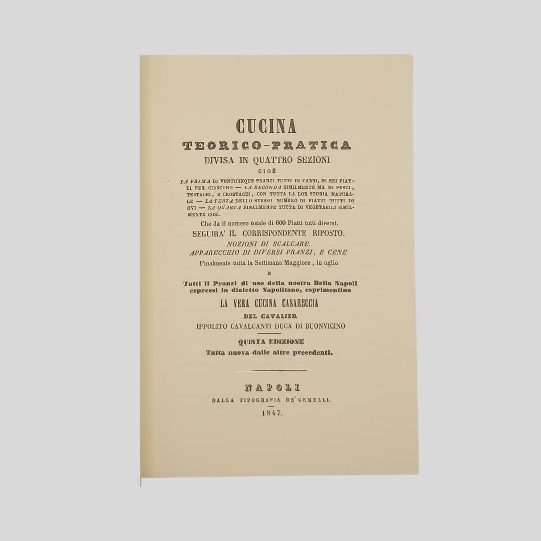 Cucina teorico-pratica. A cura di Jeremy Parzen.