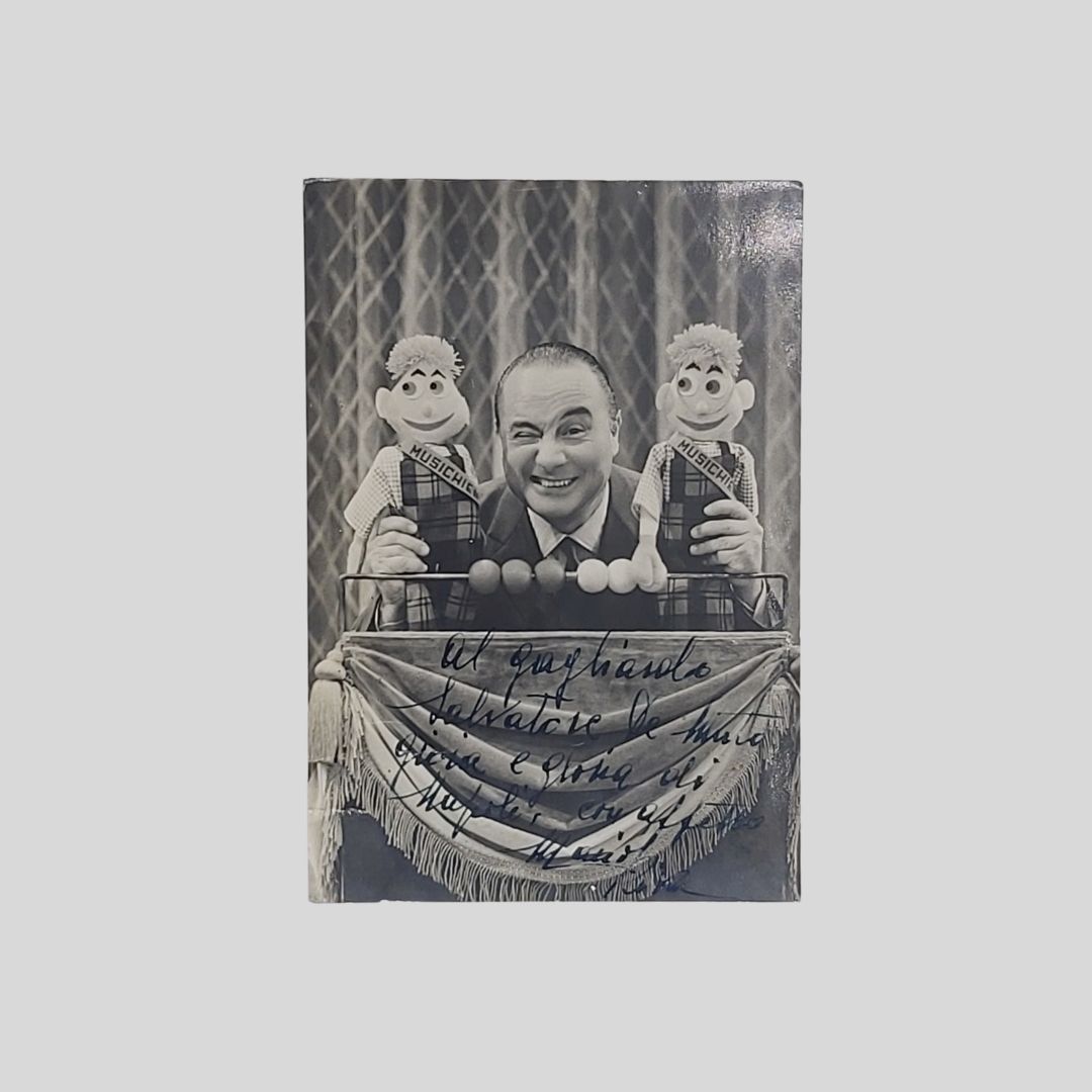 Dedica autografa a Salvatore De Muto: «Al gagliardo Salvatore De …