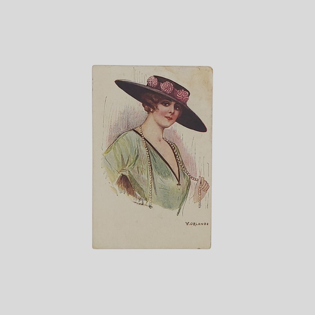 Donna con cappello.