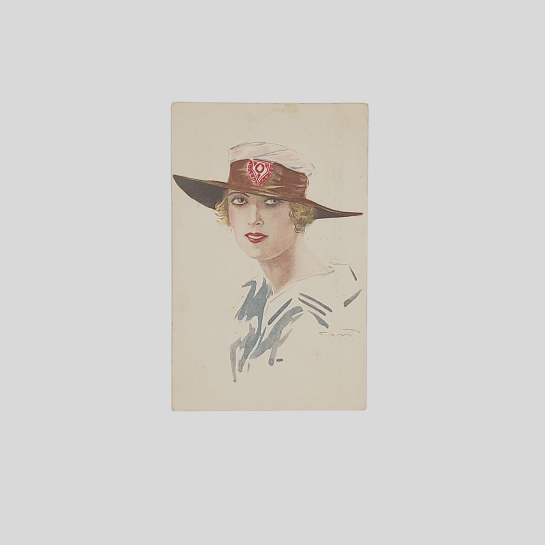 Donna con cappello.