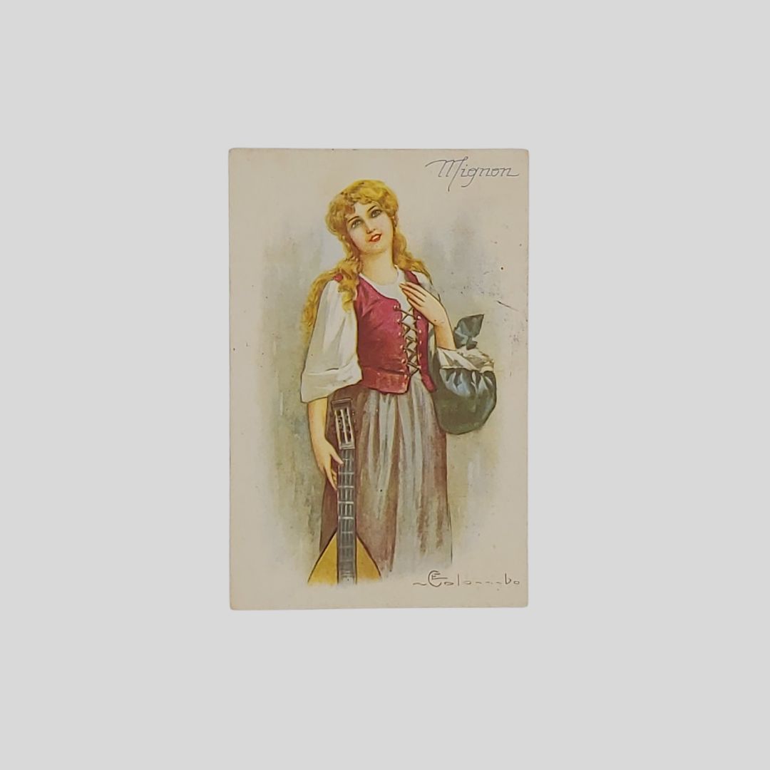 Donna con mandolino.