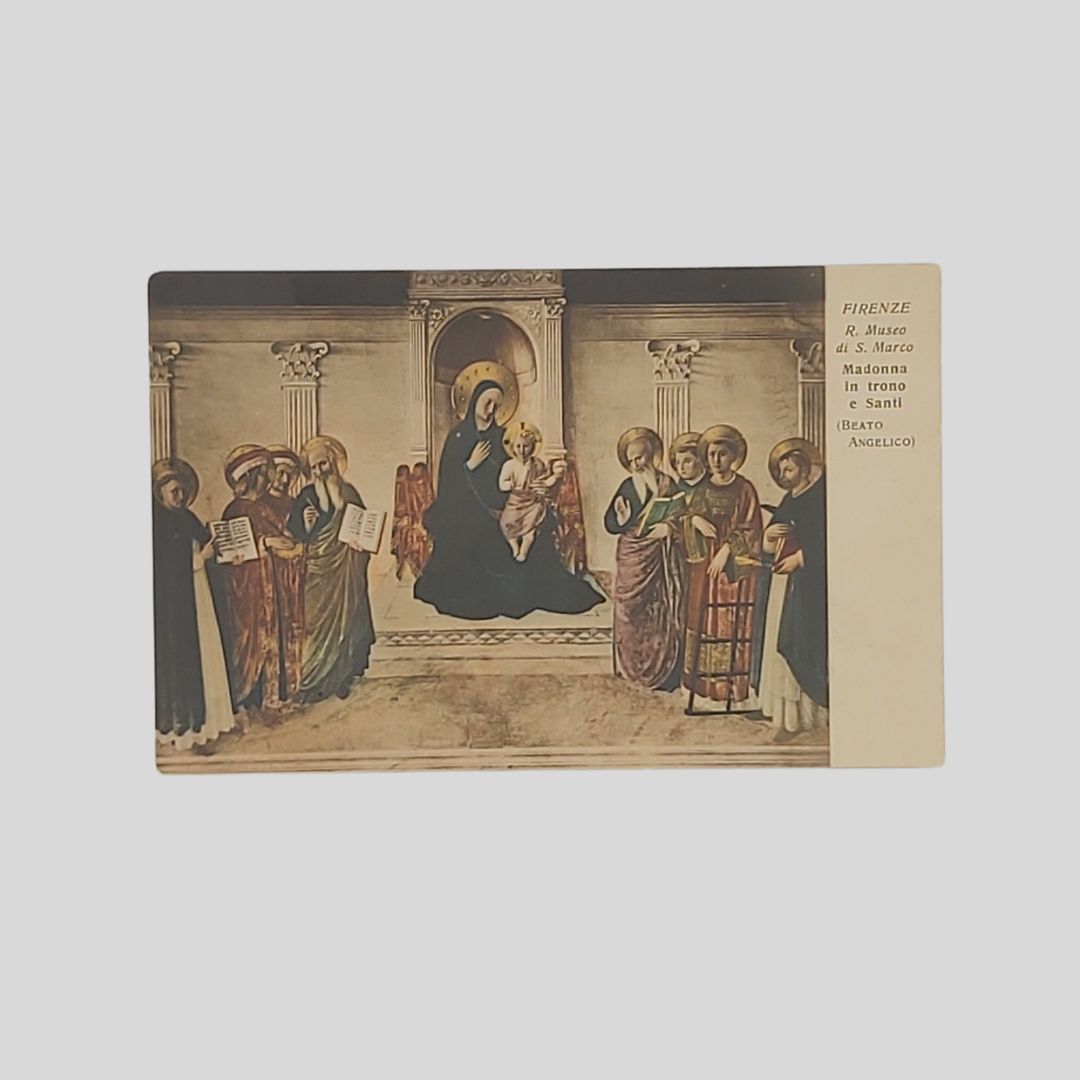 Firenze. R. Museo di S. Marco. Madonna in trono e …