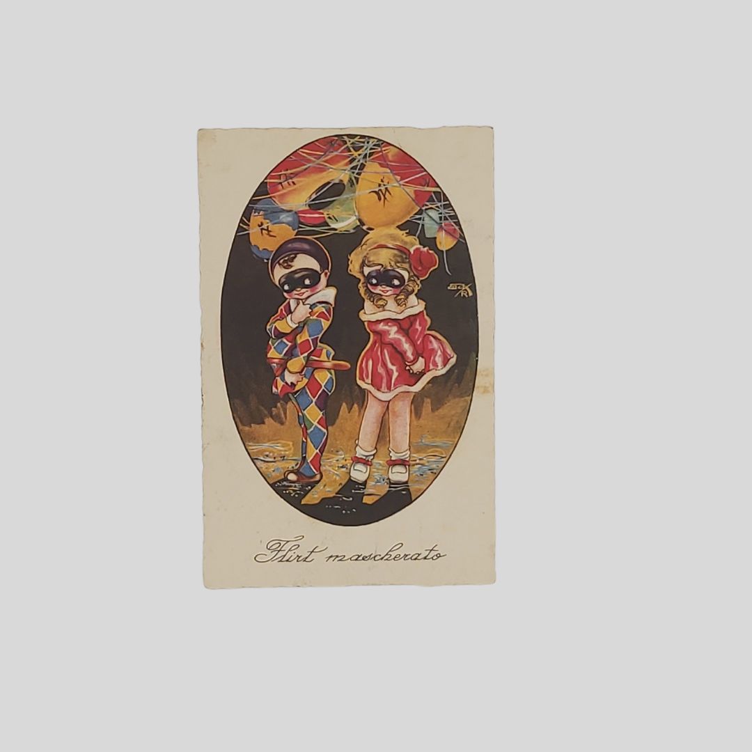 Flirt mascherato. Bambini Carnevale.