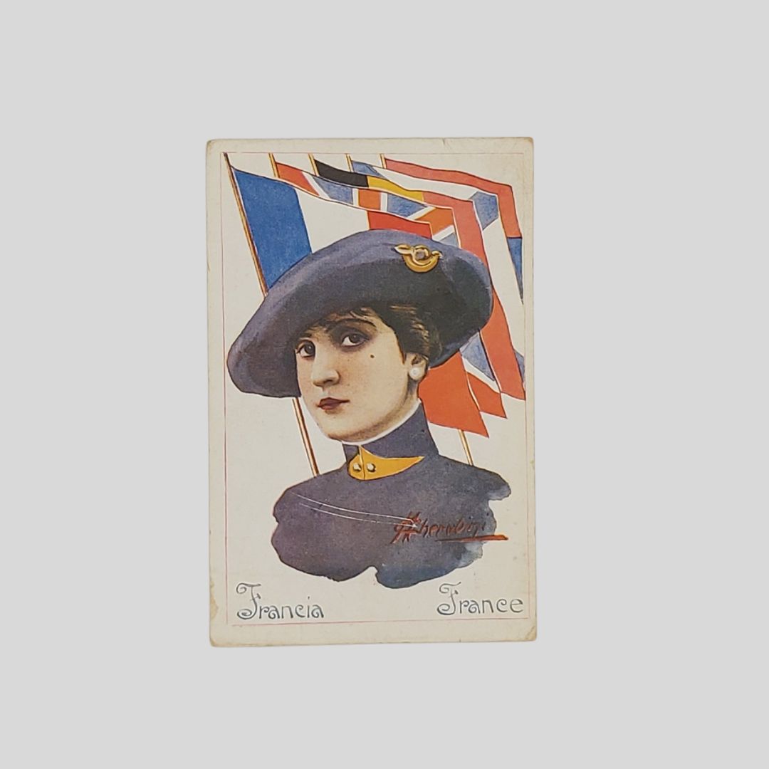 Francia. Donna in uniforme.