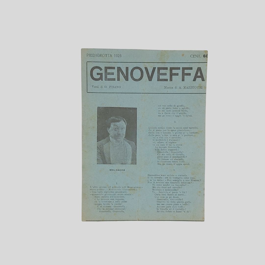 Genoveffa. Versi di G. Pisano, musica di A. Mazzucchi. Piedigrotta …