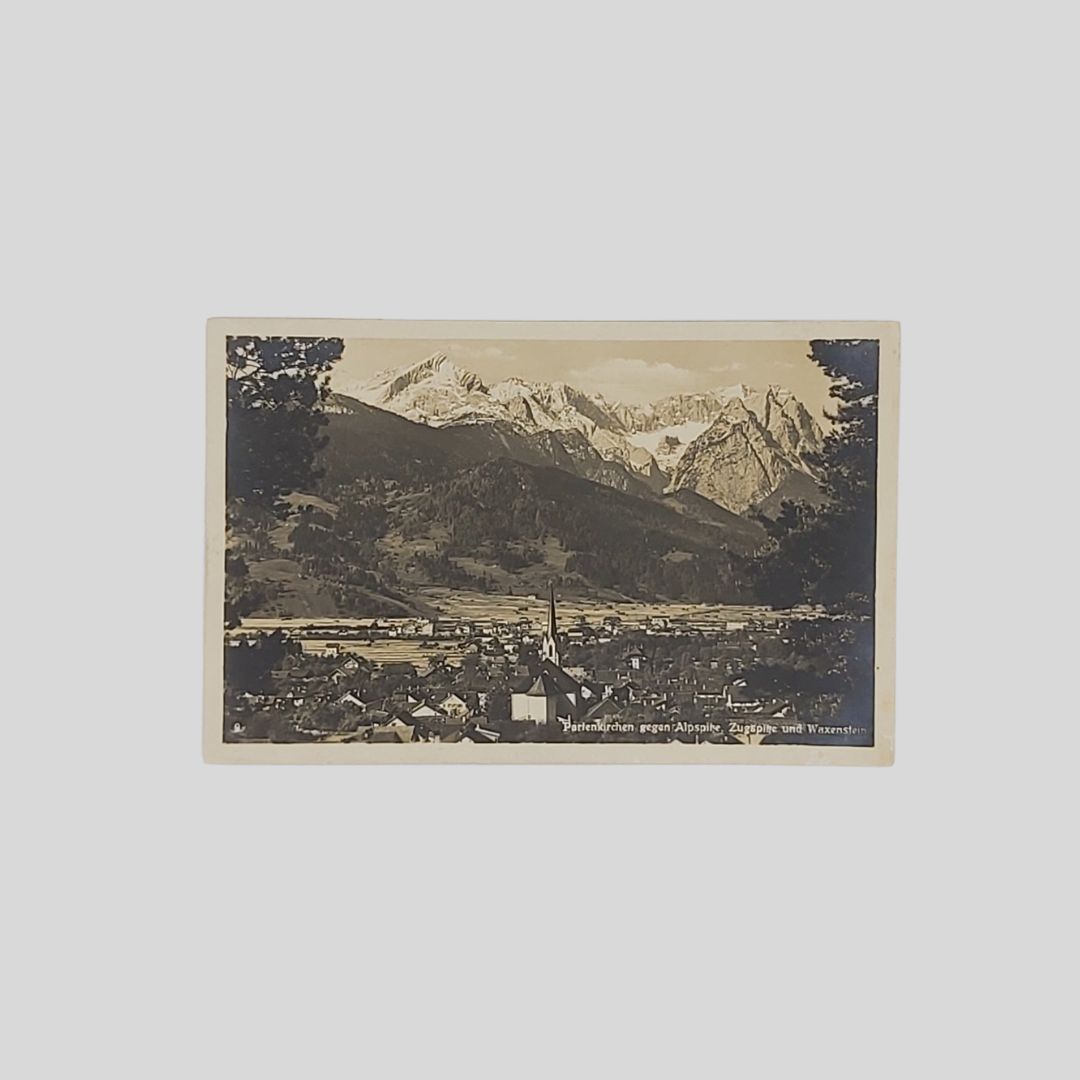 Germania. Partenkirchen gegen Alpspitze Zugspitze Waxenstein.