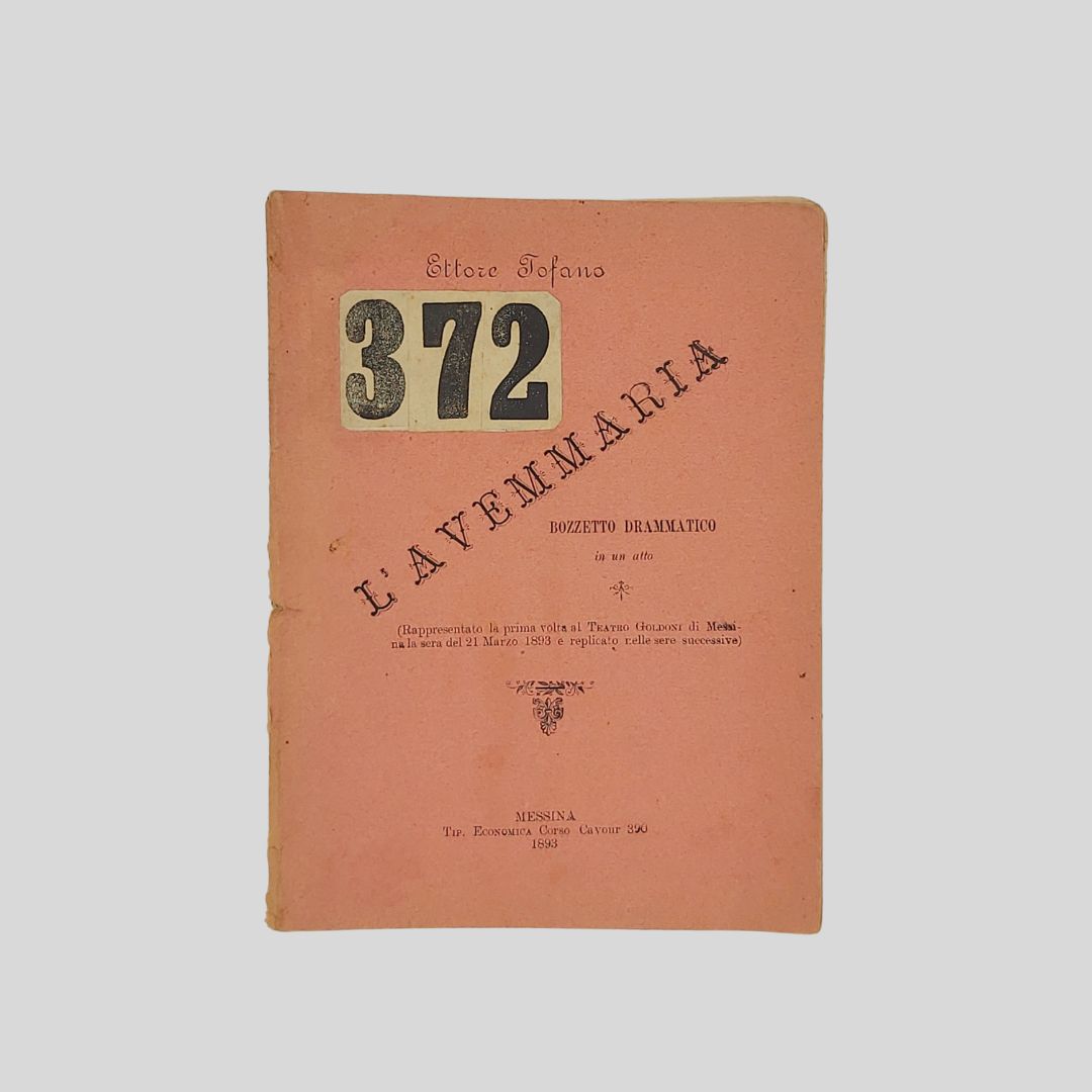 L’avemmaria. Bozzetto drammatico in un atto.