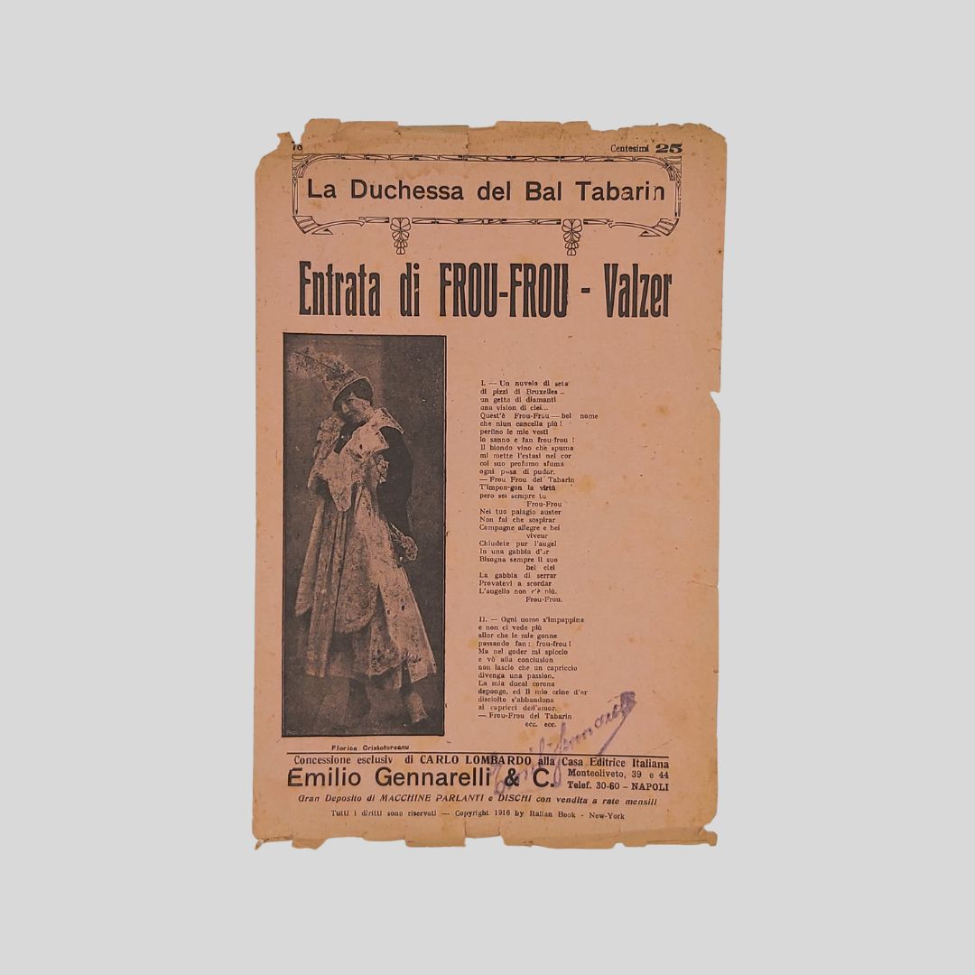 La Duchessa del Bal Tabarin. Entrata di Frou-Frou-Valzer