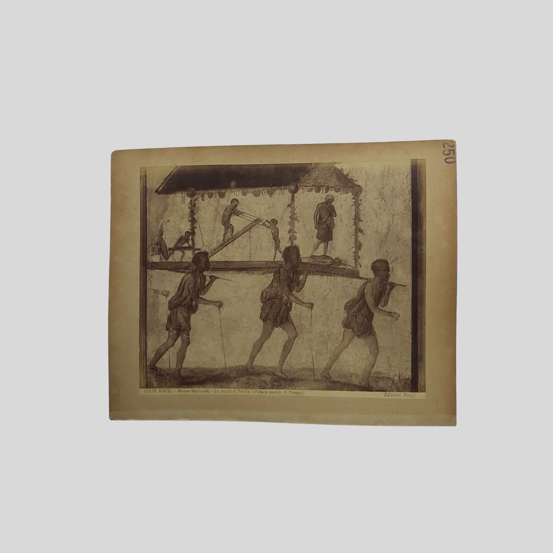 La morte di Perdix. Napoli Museo Nazionale. Edizioni Brogi.