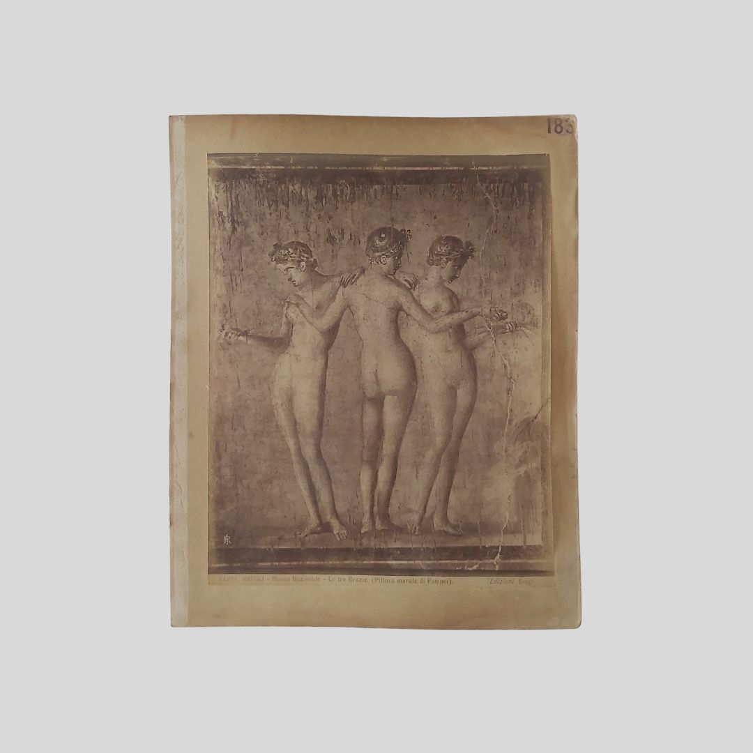 Le tre Grazie. Napoli Museo Nazionale. Edizioni Brogi.