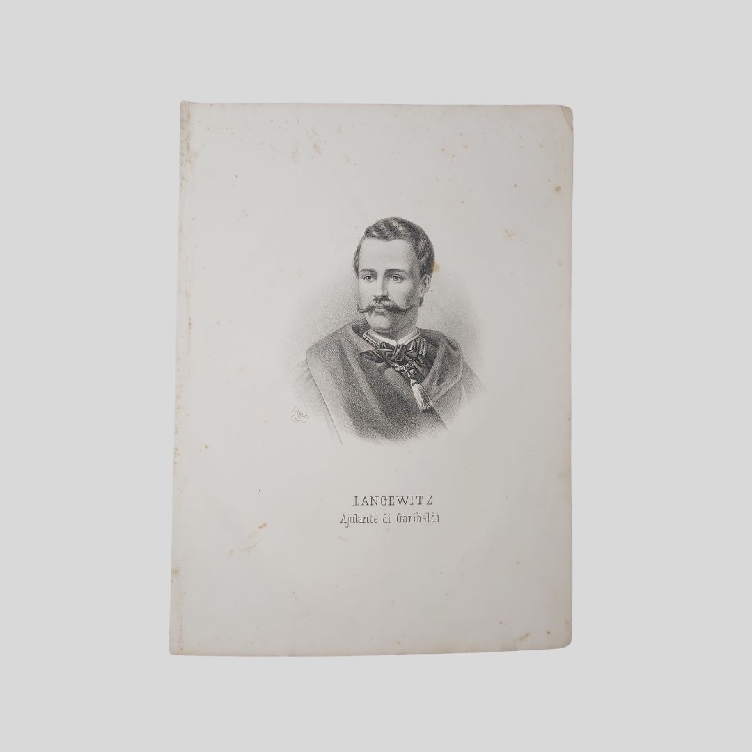 Mariano Langewitz aiutante di Garibaldi, ritratto a mezza figura.